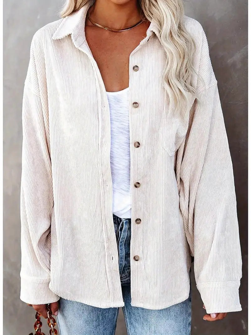 Chemise boutonnée en velours côtelé Holloway