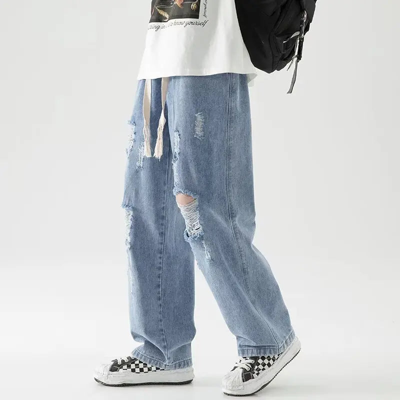 Pantalon de jogging en denim vieilli Riot
