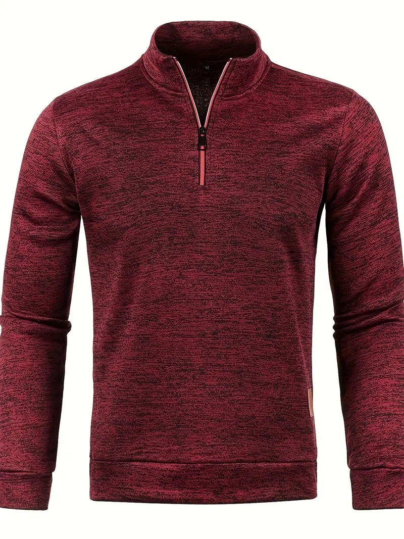 Daniel – Essential Sweatshirt mit halbem Reißverschluss
