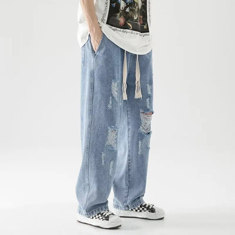 Pantalon de jogging en denim vieilli Riot