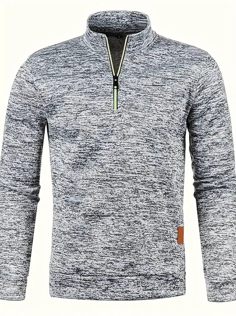 Daniel – Essential Sweatshirt mit halbem Reißverschluss