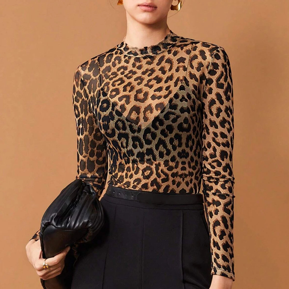 Haut en maille transparente LeClair