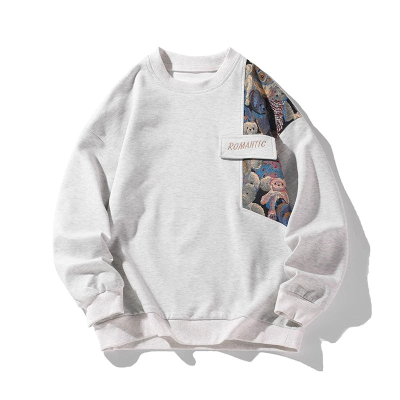 Pullover mit Atelier-Teddymotiv