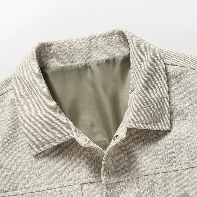 Veste à boutons-pression en velours côtelé Midtown