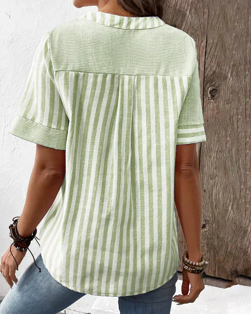 LEONA – COLLARED BLOUSE