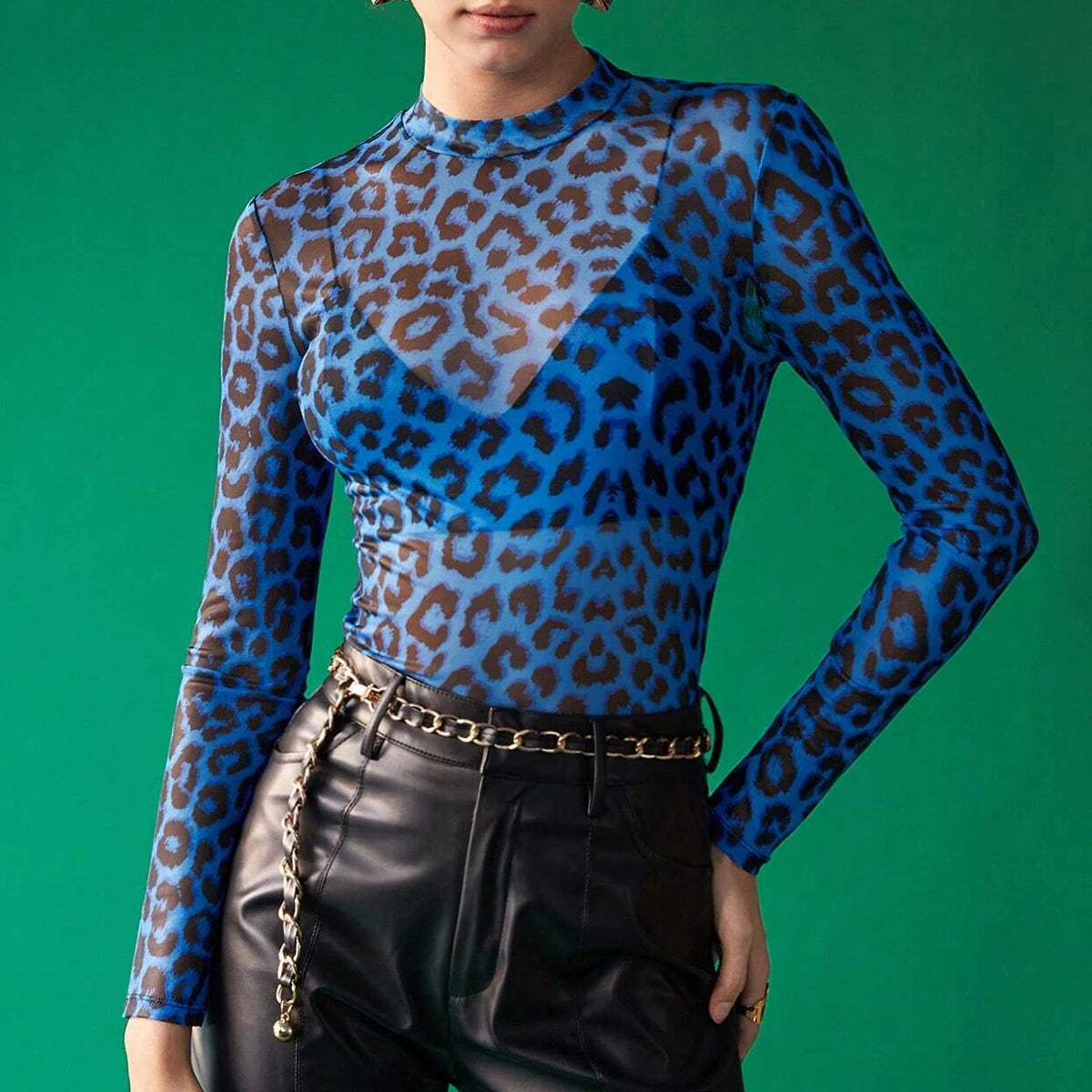 Haut en maille transparente LeClair