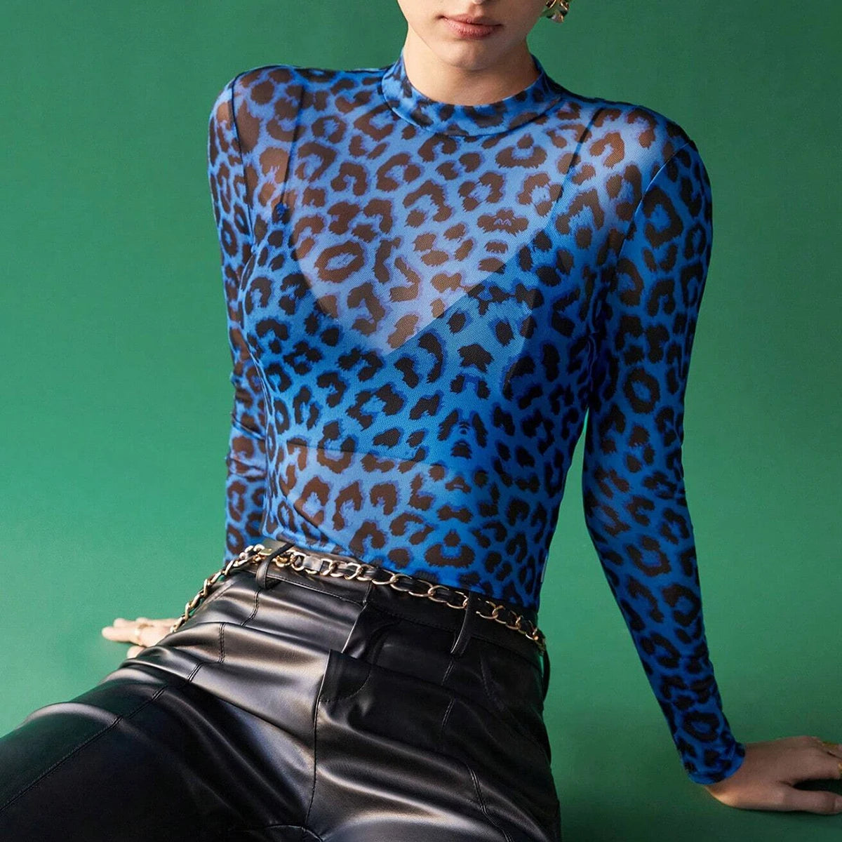Haut en maille transparente LeClair