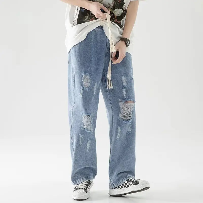 Pantalon de jogging en denim vieilli Riot