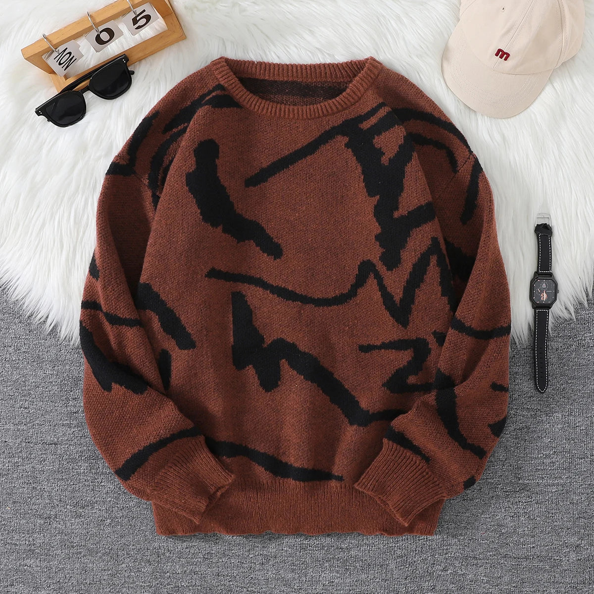 Avantgarde-Strickpullover