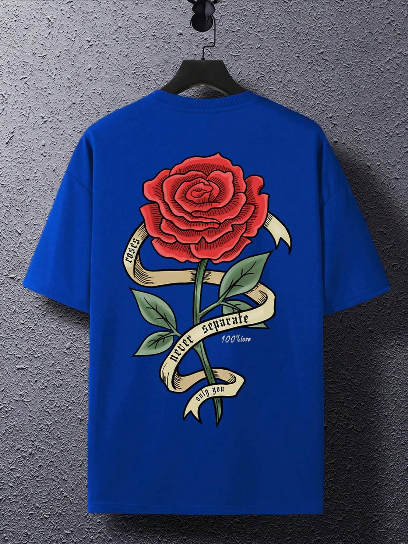 T-shirt graphique « Ne jamais séparer les roses »