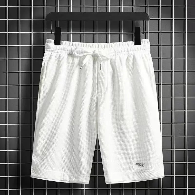 Short de détente en tricot gaufré