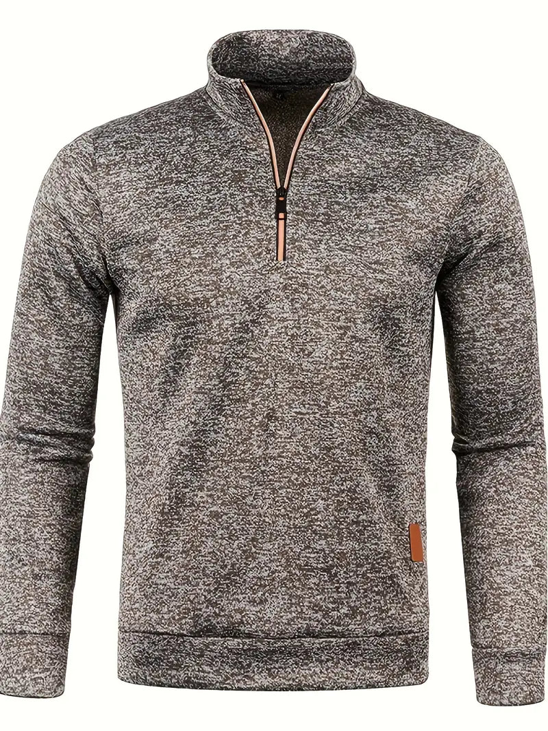 Daniel – Essential Sweatshirt mit halbem Reißverschluss