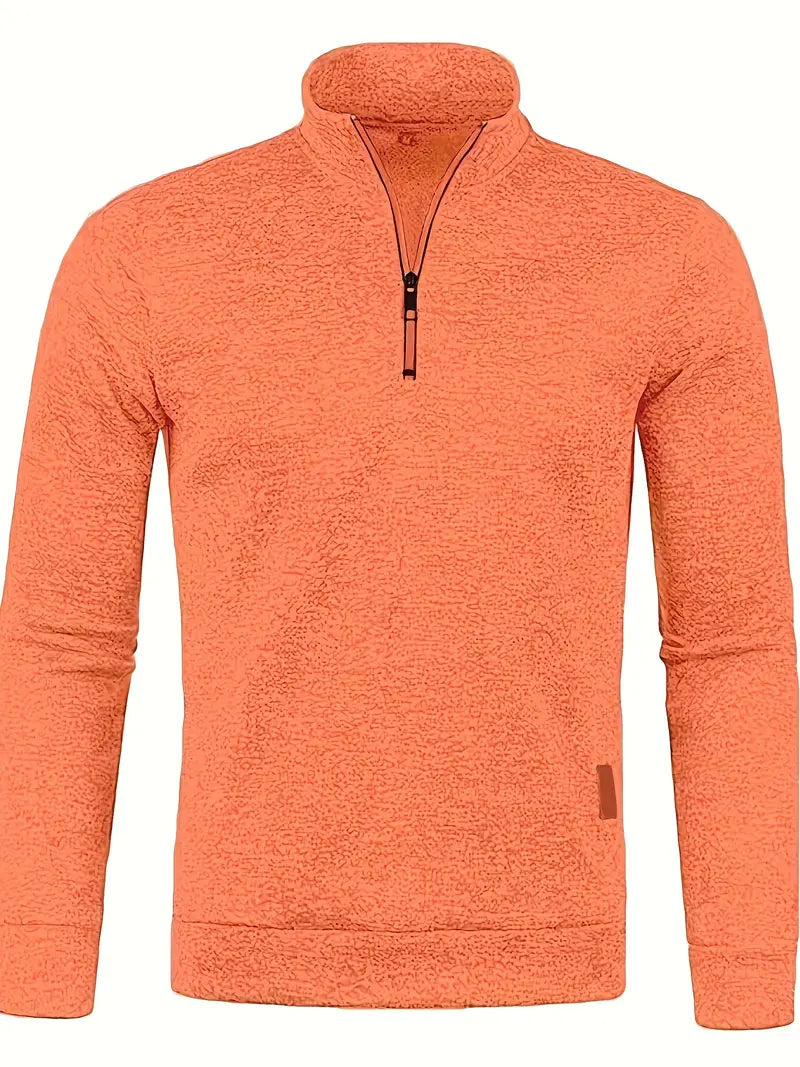 Daniel – Essential Sweatshirt mit halbem Reißverschluss