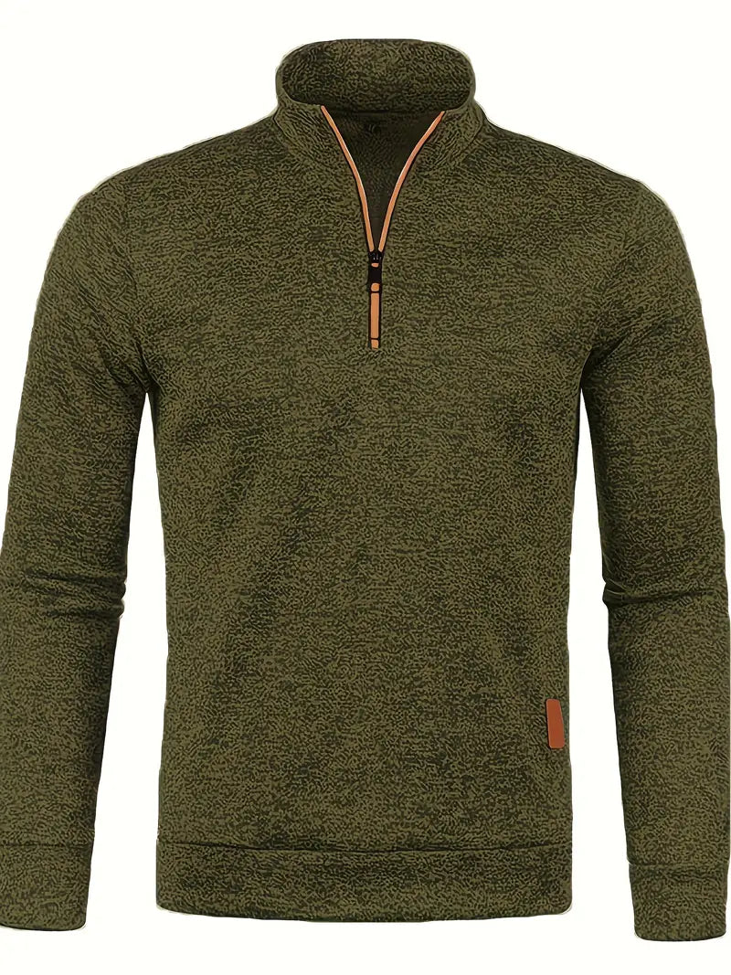 Daniel – Essential Sweatshirt mit halbem Reißverschluss