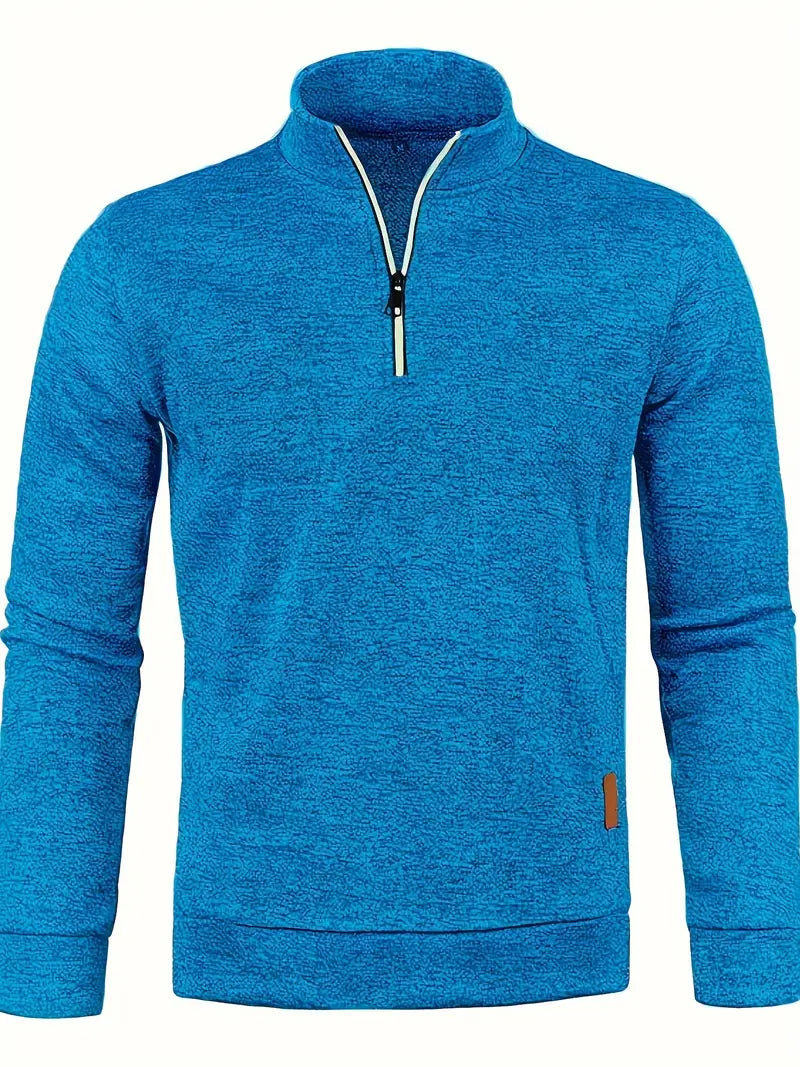 Daniel – Essential Sweatshirt mit halbem Reißverschluss