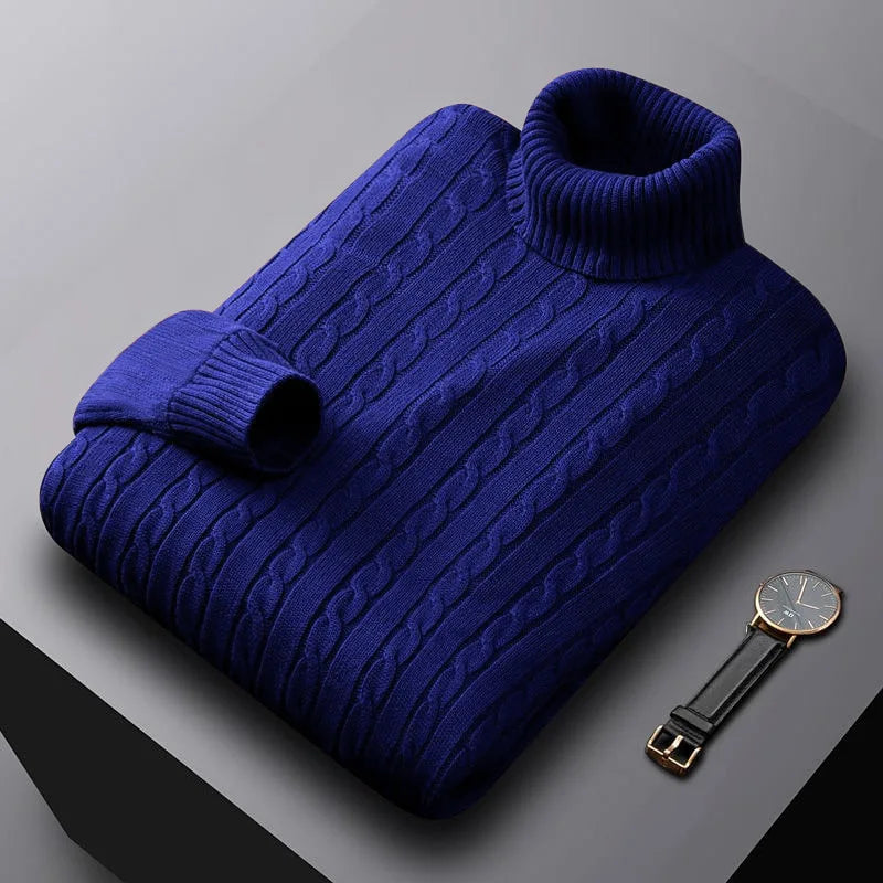 Anthony - Pull col roulé en tricot
