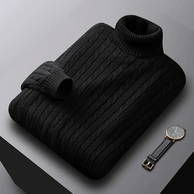 Anthony - Pull col roulé en tricot