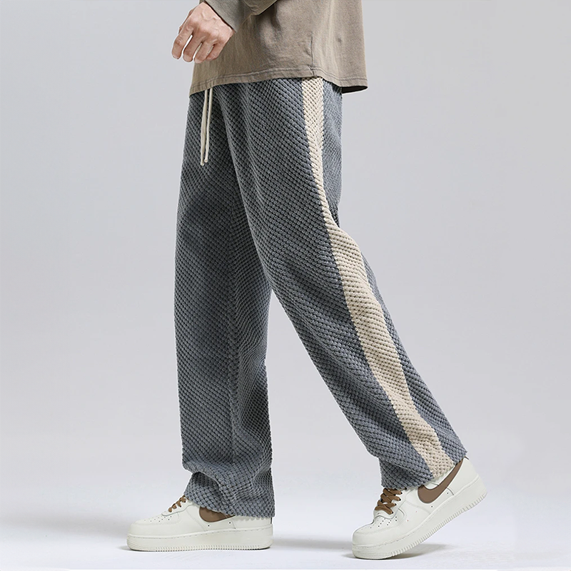 Pantalon de jogging en velours côtelé gaufré