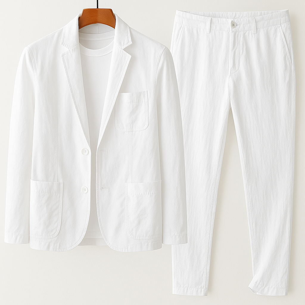 MARIO LINEN TAILORED SET