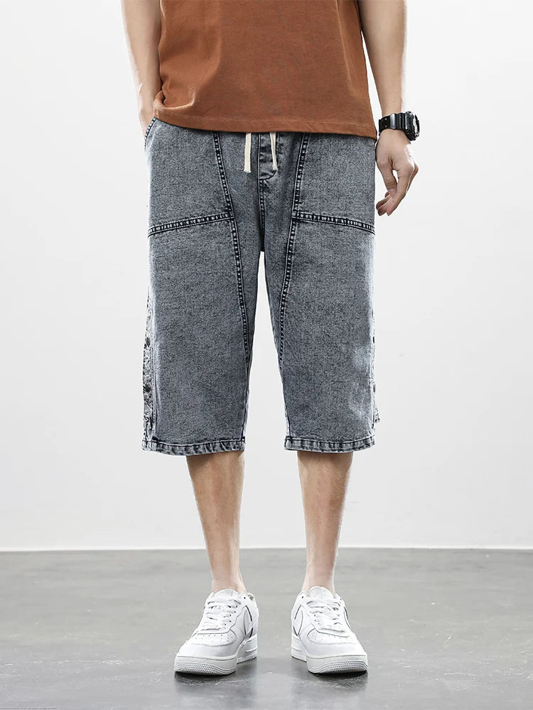 Division Drop-Cut Denim Short