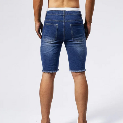 Riot – Distressed-Jeansshorts