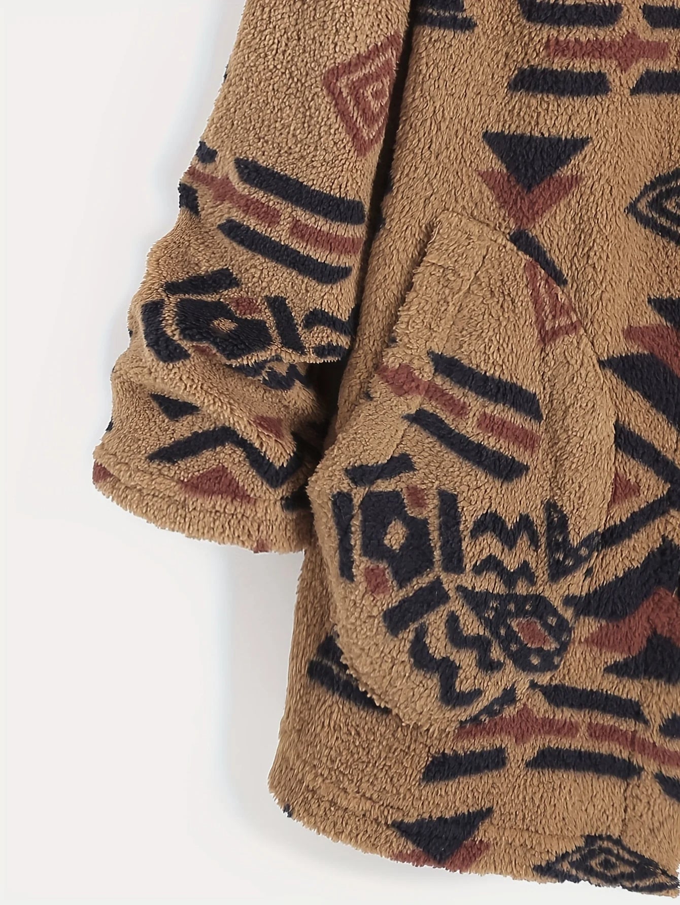 Navajo Hooded Fleece Coat