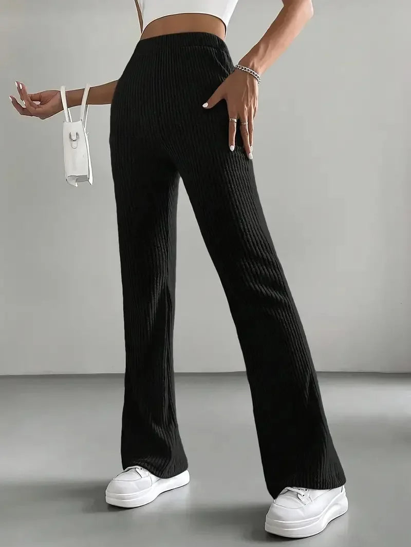 Pantalon évasé côtelé Holloway
