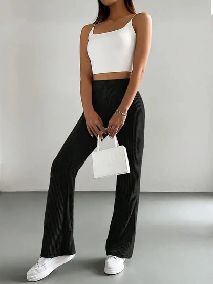 Pantalon évasé côtelé Holloway