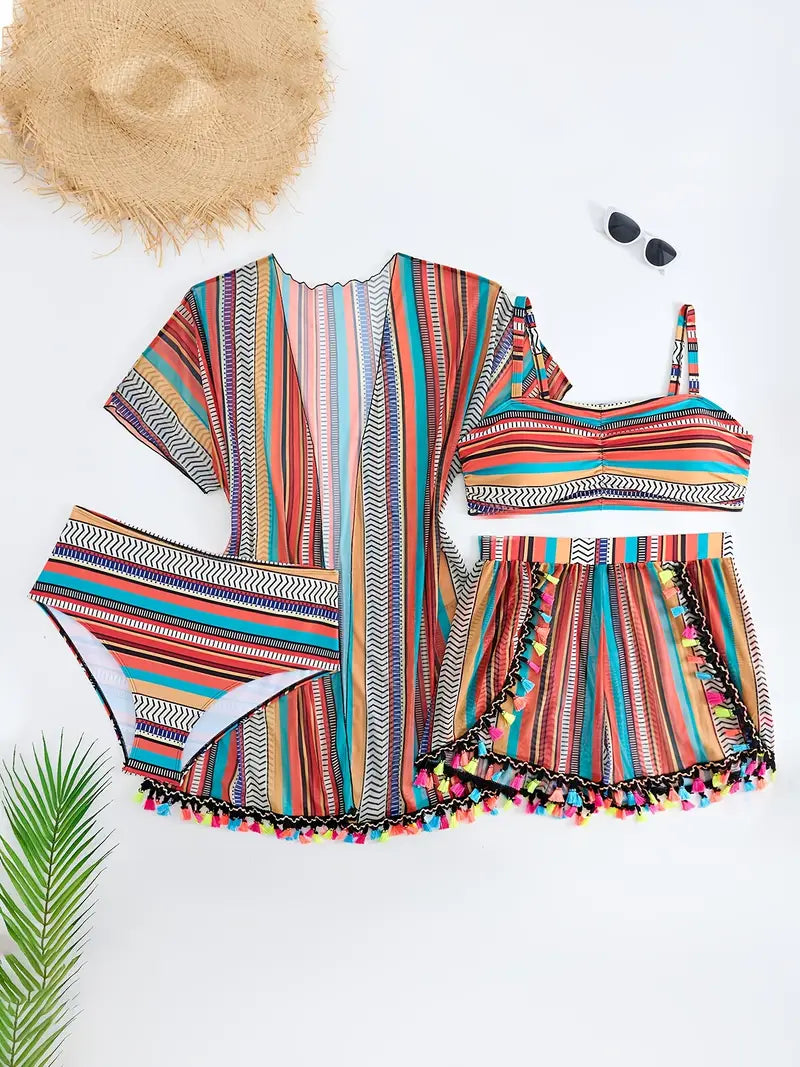 Ensemble de vacances à pompons Sunthread