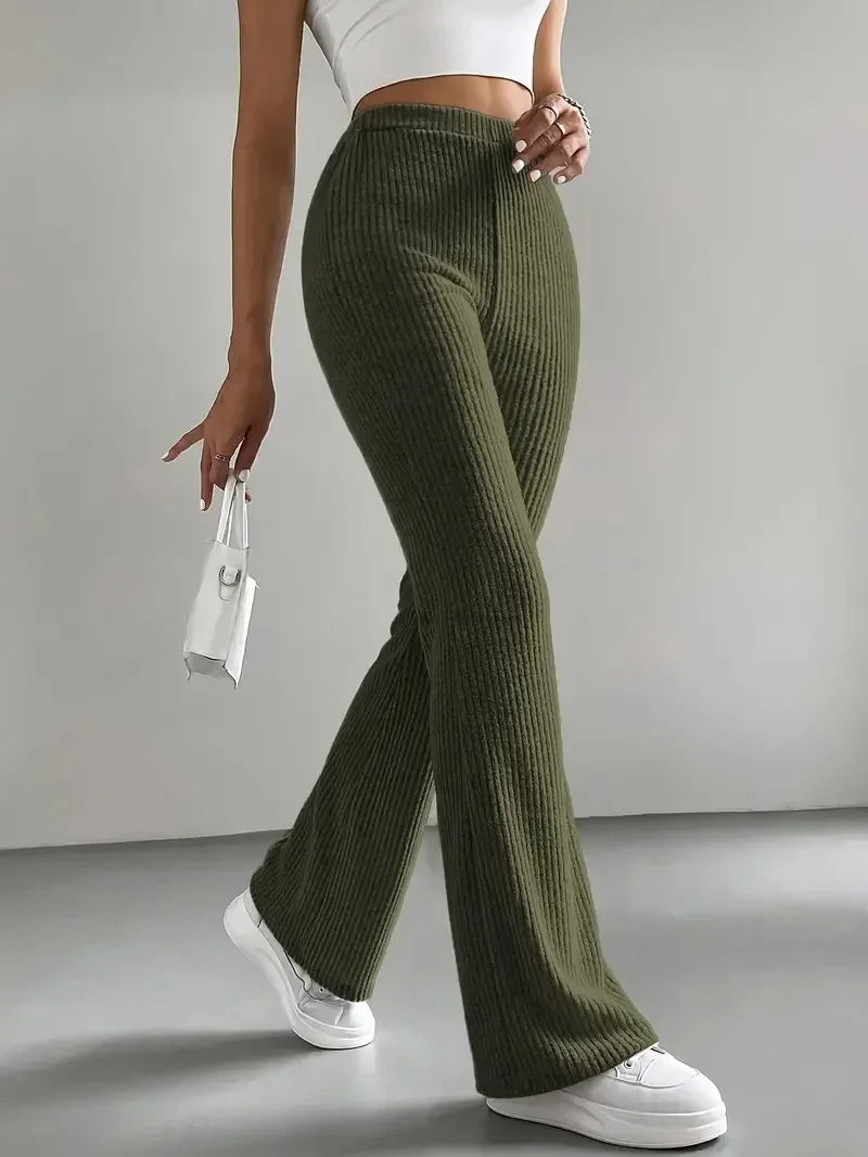 Pantalon évasé côtelé Holloway