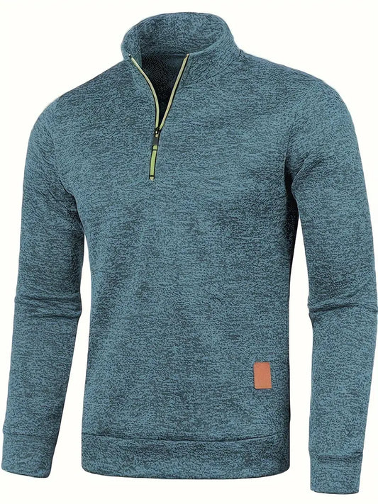 Daniel - Sweat-shirt demi-zip essentiel