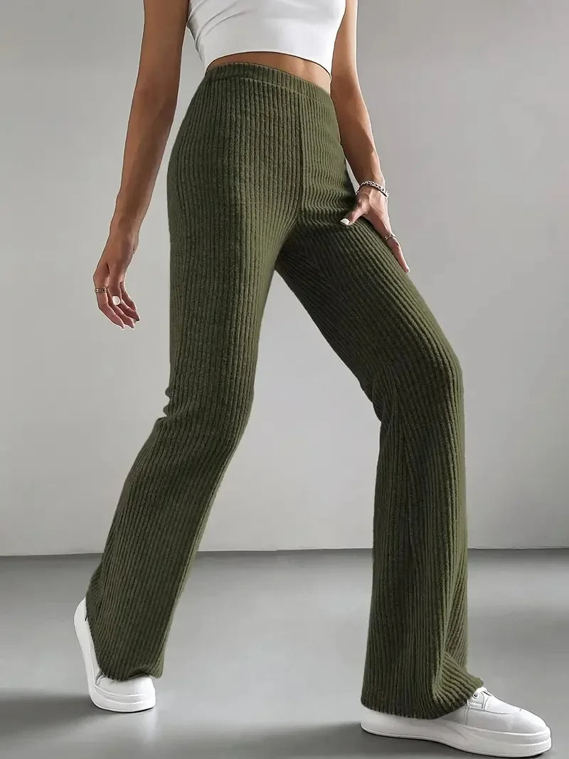Pantalon évasé côtelé Holloway