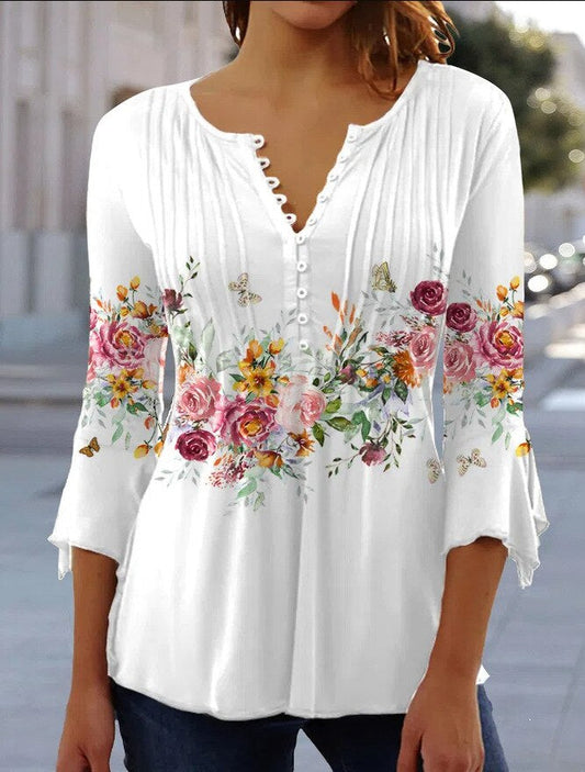 MADELYN – TRENDY PRINT BLOUSE
