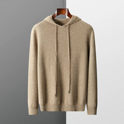 Sweat à capuche en laine mérinos Monaco