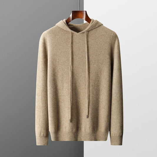 Sweat à capuche en laine mérinos Monaco