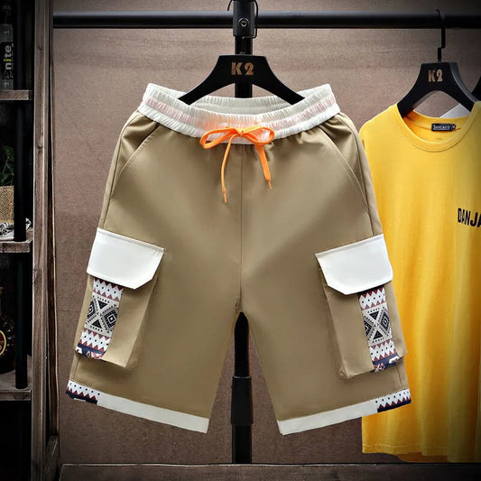 Cargo-Shorts mit Aztekenmuster