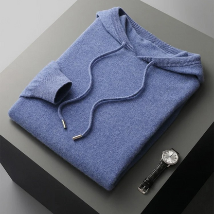 Sweat à capuche en laine mérinos Monaco