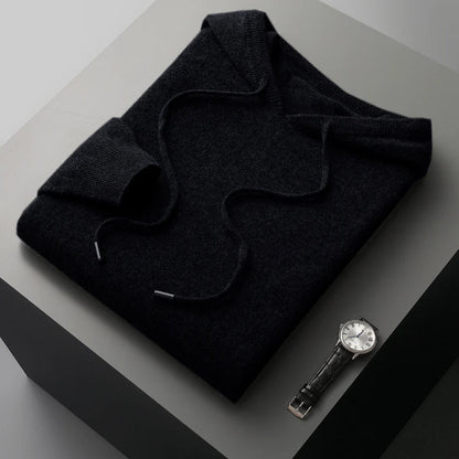 Sweat à capuche en laine mérinos Monaco
