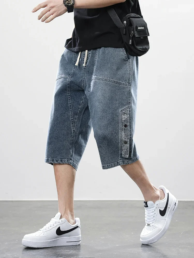 Division Drop-Cut Denim Short