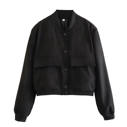 Amari Crop Bomber Jacket