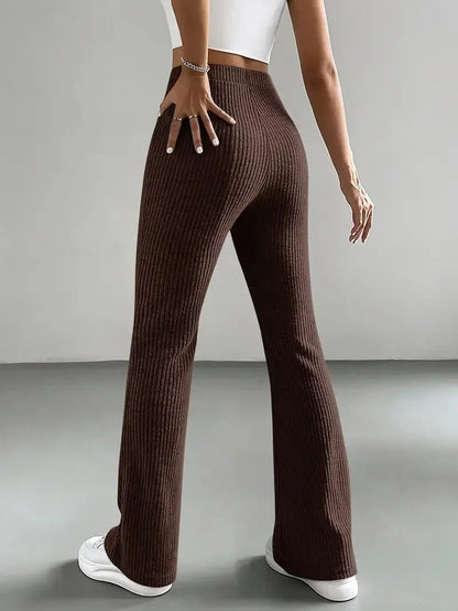 Pantalon évasé côtelé Holloway
