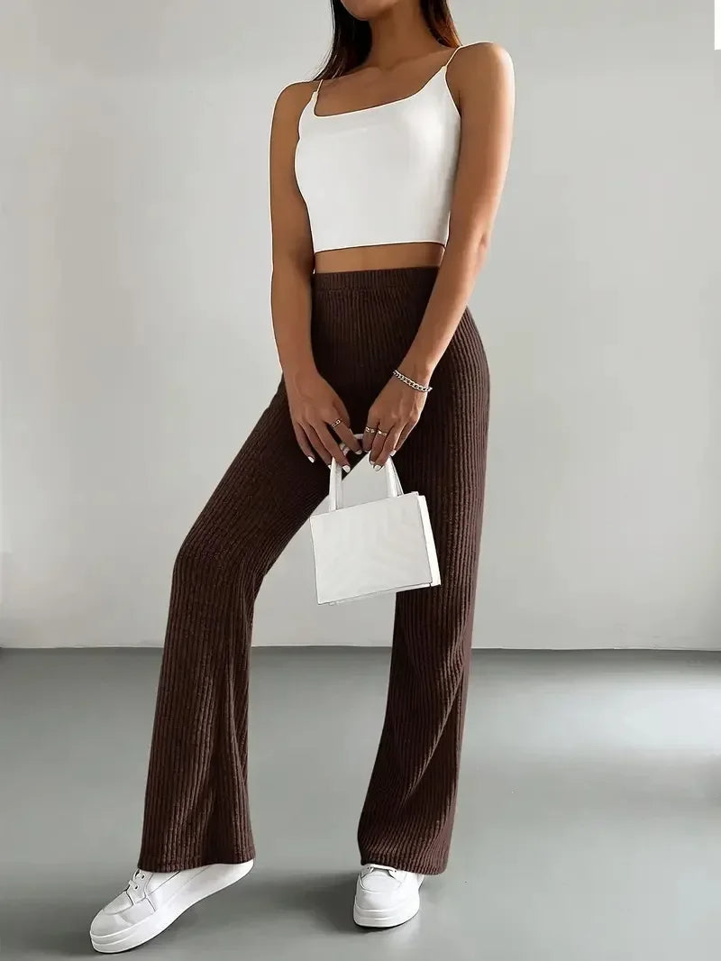 Pantalon évasé côtelé Holloway