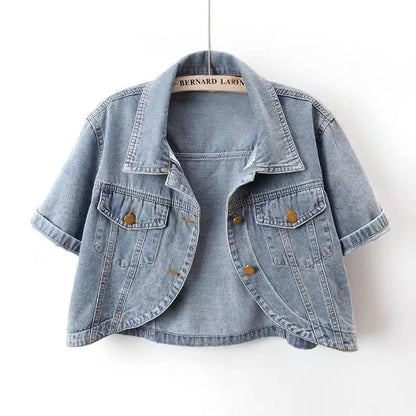 Essence Cropped Denim Jacket