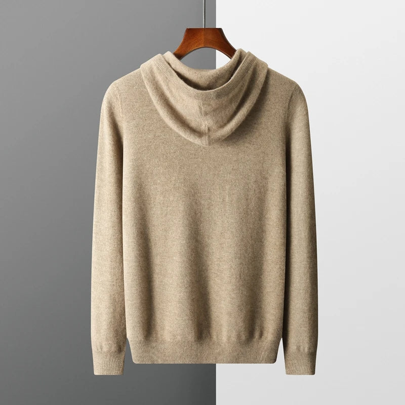 Sweat à capuche en laine mérinos Monaco