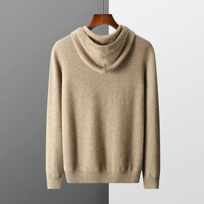 Sweat à capuche en laine mérinos Monaco