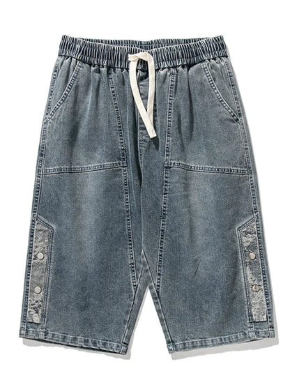 Division Drop-Cut Denim Short