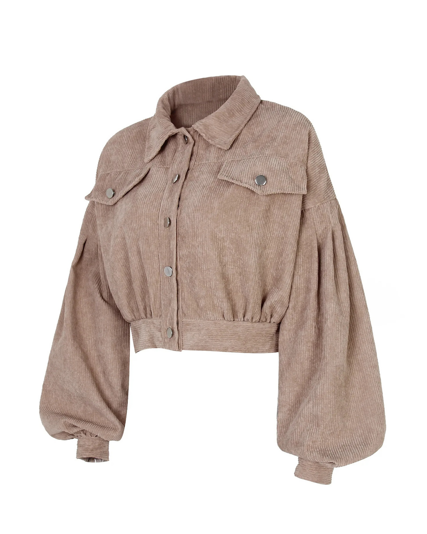 Kurze Jacke aus Velourscord 