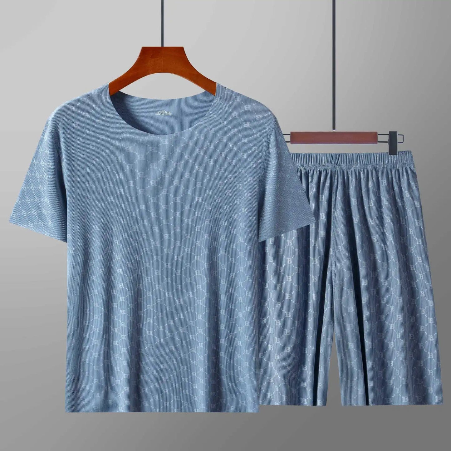 Monogram Ice Silk Lounge Set