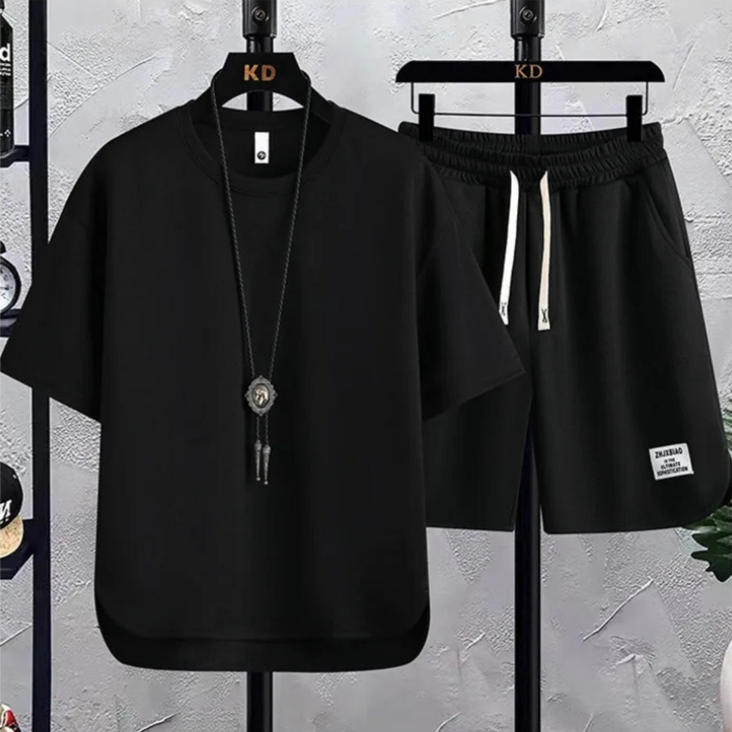 Ensemble essentiel en tricot piqué