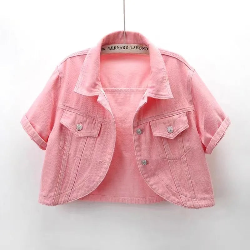 Essence Cropped Denim Jacket